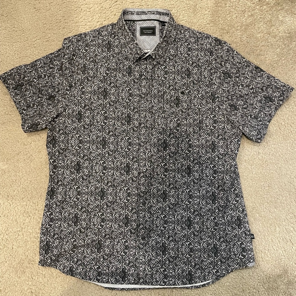 7 Diamonds 4 way stretch button down shirt XL